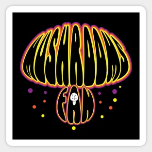 Mushrooms Fan Sticker